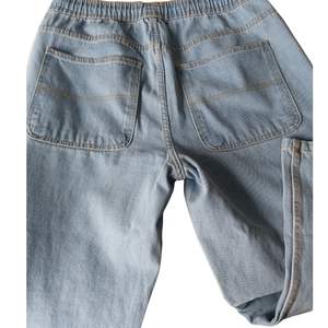 Pantalones Jogger de Mezclilla Azul Claro para Hombre, Modernos, OEM ODM – Jeans Casuales de Corte Holgado para Venta al Por Mayor Personalizada - Product Image 6