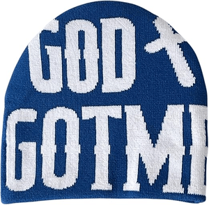 OEM personalizado estilo Y2K Jacquard Beanie All Over Letter Logo Print moda sombrero de invierno para la playa y viajes - Product Image 3