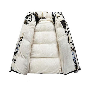 Chaqueta de Plumón Cortavientos Transpirable de Invierno para Hombre, con Logotipo Personalizado OEM, Cuello Alto, Cálida, Tallas Grandes, con Cierre - Product Image 6