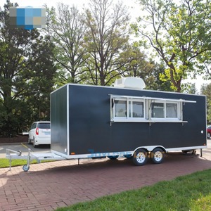 Mobile Ice Cream <b>Cart</b> Fast Coffee Truck BBQ Catering bar Food Trailers Fully Equipped Kitchen for Sale USA - Product Image 3