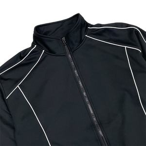 Survêtement de jogging pour homme, hiver, épais, écologique, avec logo personnalisé, fermeture éclair, passepoil, en tissu Spandex/Polyester - Product Image 4