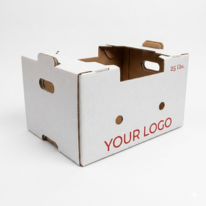 Boîtes en carton ondulé ventilées pour bananes, cartons d'exportation en carton gaufré recyclables, pour produits frais, maïs agricole, logistique et alimentation animale - Product Image 5
