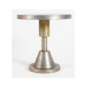Table d'appoint en aluminium Caballero Man Figure Modern Art Unique Silver Accent Table Home Office Bedroom Square Table - Product Image 4