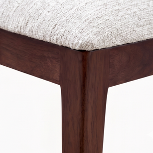 Chaise de salle à manger en bois massif de style moderne du milieu du siècle, fauteuil rembourré pour salon, appartement, maison, hôtel, villa - Product Image 3