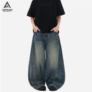 Jeans Bootcut pour Hommes Aifran Sports, Denim Stretch, Jambes Évasées, Pantalon Classique Casual, Fabricant OEM - Product Image 4