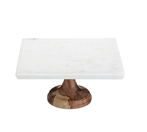 Wood And <b>Marble</b> <b>Cake</b> <b>Stand</b> Customized Latest Piece Natural Wood And Stone <b>Cake</b> <b>Stand</b> Wholesale Price - Product Image 6