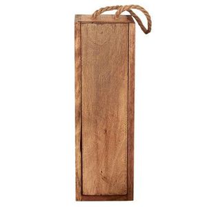 Caja de Vino Moderna de Madera con Tapa Deslizante, Impermeable, con Asa de Cuerda, Organizador Rectangular Colgante, Capacidad de 0-1L - Product Image 1