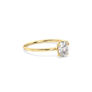 Bague de fiançailles solitaire en argent sterling 925 avec moissanite certifiée GRA pour femmes, prix de gros REYES Fine Jewelry - Product Image 2