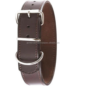 Grand collier extra épais en cuir véritable de qualité supérieure pour chien, ajustable et résistant, pour petits chiens, moyens et grands. - Product Image 6