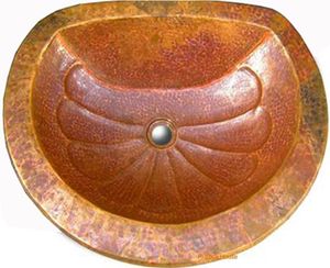 Lavabo Redondo Decorativo de Cobre para Baño, Lavamanos de Lujo Hecho a Mano, Colección Premium para Mejorar el Estilo del Mueble de Baño - Product Image 5