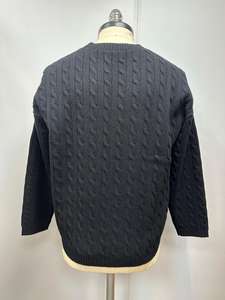 เสื้อสเวตเตอร์แขนยาวลำลองสำหรับผู้ชาย OEM เสื้อสเวตเตอร์แบบสวมหัวมีสายจัมเปอร์ระบายอากาศได้ดีป้องกันการหดตัวแห้งเร็วป้องกันการหลุดเป็นขน - Product Image 2