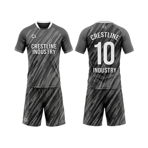 ชุดเสื้อฟุตบอลครีสท์ไลน์ อินดัสทรี แบบ unisex คอกลม พิมพ์ลายด้วยความร้อน ระบายเหงื่อได้ดี ชุดกีฬา - Product Image 4