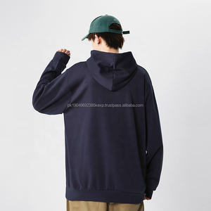 Haute qualité 300g Polyester coton Spandex mélange logo personnalisé impression broderie logo unisexe femmes hommes plaine pull à capuche - Product Image 4