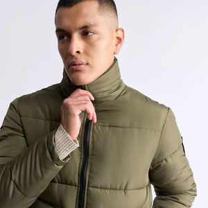 Vestes matelassées pour hommes personnalisées, col montant, vêtements de mode, veste matelassée chauffante pour hommes avec grande poche - Product Image 3