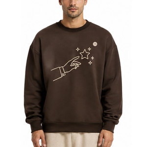 Sweat-shirt épais personnalisé pour homme, en tissu polaire, à manches longues, chaud, avec poignets côtelés et coupe confortable - Product Image 1