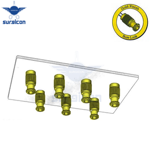 Adaptateur de transfert de liquide de précision, longueur 3 cm / 1-1/4 pouces, finition dorée, connecteur de transfert de liquide de précision, seringue réutilisable en acier inoxydable - Product Image 2