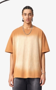 เสื้อยืดโอเวอร์ไซส์ผ้าคอตตอน 100% ซักกรด ทรงหนา สไตล์วินเทจ คอกลม เสื้อสตรีทแวร์ รับสกรีนโลโก้ รับผลิตแบบ OEM ODM ขายส่ง - Product Image 2
