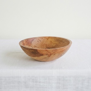 Bol en bois de qualité supérieure, unique en son genre, avec grain naturel, adapté aux aliments, durable, vaisselle en bois faite à la main, de haute qualité, rustique - Product Image 1