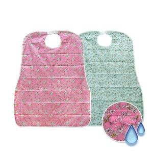 Cheonghoon commodité tablier menthe fleur Patient tablier personnes âgées étanche bavoir Patient hôpital tablier maison de soins infirmiers - Product Image 3