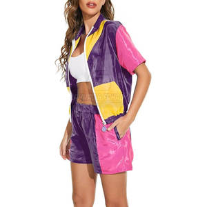 Conjunto Deportivo Corto Cortavientos para Mujer, Traje Deportivo Ligero y Resistente al Viento para Gimnasio y Correr - Product Image 2