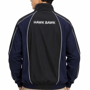 <b>Men's</b> Athletic Track <b>Jacket</b> Premium Quality Full Zip Sports Ready Comfort Fit Direct Modern Design Lightweight Spring Front - Product Image 2