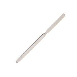 Professional Stainless Steel Single Ended Mixing Spatula with Satin or Bright Polished Finish for <b>Makeup</b> and Cosmetic Use - Product Image 3