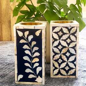 Brûleur d'encens moderne personnalisable en os incrusté, durable, directement de l'usine, spécial Ramadan, pour Oud et Agarwood d'Inde - Product Image 5