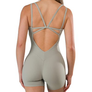 Combinaison gainante sans couture pour femme, sans manches, moulante, à compression, avec logo personnalisé, OEM ODM, fabricant en gros - Product Image 4