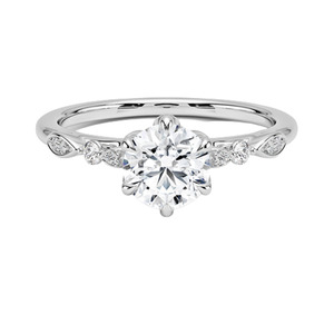 Elegant White Silver <b>Crystal</b> <b>Ring</b> for Women Wedding Engagement Anniversary Fashion Jewelry Gift for Her - Product Image 1