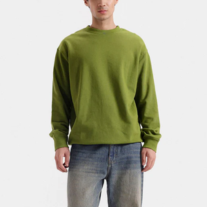 The 1994 "Box Fit" Heavyweight Pullover with <b>Dropped</b> Armholes and Enzyme-Washed Charcoal Texture - Product Image 1