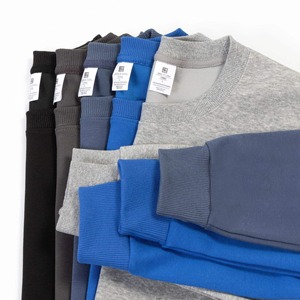 Sweat-shirt à col rond pour homme, 100% coton biologique, tricoté, coupe classique, couleur unie, pull décontracté, écologique, hiver - Product Image 5