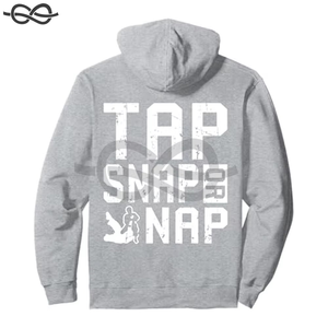 Sweat à capuche unisexe doublé en tricot Tap Snap Nap pour le Jiu-Jitsu Brésilien et le MMA – Kimono élégant pour les lutteurs et les combattants - Product Image 3