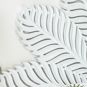 Artesanía en Madera Tallada Inteligente: Decoración de Hoja de Palma Blanca Tallada a Medida, Tamaño King, para el Hogar, Muebles de Dormitorio - Product Image 3