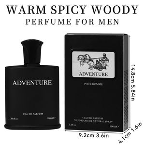 Eau de Toilette en Spray de Larga Duración para Hombre, 3.4 fl oz, Notas de Bergamota, Grosella Negra y Piña, Perfume Perfecto para una Cita Nocturna - Product Image 2