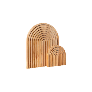 Bandeja de cocina de madera con diseño de arco bohemio nórdico, tabla de charcutería, mesa de centro, duradera, antimoho, apta para lavavajillas, gruesa - Product Image 4