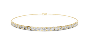 Conjunto de Pulsera con Diamantes Cultivados en Laboratorio a Precios Accesibles, Oro Amarillo Sólido de 18 Quilates con Baño de Rodio, Regalo de Lujo para Fiestas y Uso Diario - Product Image 4