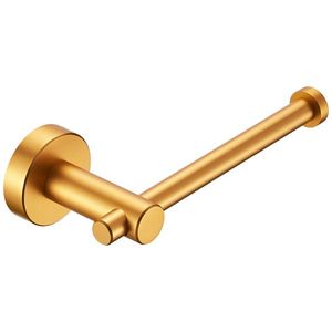 Supporto a parete in alluminio porta carta igienica con finitura oro spazzolato spazio addensato per bagno cucina bagno - Product Image 1