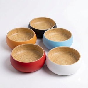 Tazón Grande de Bambú Personalizable, Tazón de Madera Hecho a Mano para Ensaladas y Frutas, Vajilla Ecológica para Cocina y Comedor - Product Image 5