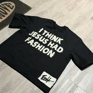 T-shirt en coton tricoté 100% pour designer, avec décoration en strass, impression numérique, unisexe, fournisseur OEM - Product Image 1