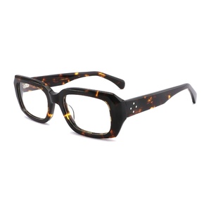 TS91042 아세테이트 광학 안경테 두꺼운 직사각형 안경테 고급 아세테이트 안경테 - Product Image 3