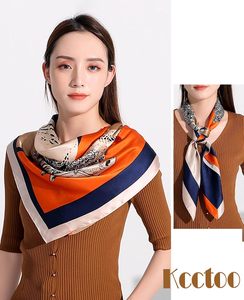 Foulard bandana en soie personnalisé pour femme, carré, pour la tête, les cheveux ou le cou, en tissu satiné doux et lisse, design de créateur - Product Image 6