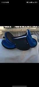Selle d'entraînement professionnelle légère en cuir pour l'équitation, avec double sangle de ventre, pour l'endurance, usage intérieur, 16 pouces, 5-10 kg - Product Image 3