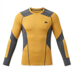 Top Selling <b>Men</b> Compression <b>Shirt</b> Long Sleeve Sportswear Athletic Fit Quick Dry <b>Stretch</b> Eco-Friendly Customizable Workout - Product Image 1