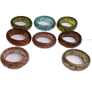 Anillos de Servilleta de Resina de Último Diseño, Tamaño y Forma Personalizados, 8 Anillos de Resina para Mesa de Comedor - Product Image 1