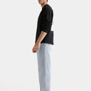 Pull-over modulaire surdimensionné avec patch de marque amovible en velcro et bordures côtelées robustes - Product Image 3