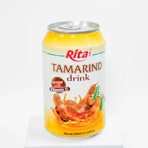Tamarinde Sapdrank 330Ml Kan Gratis Ontwerp Label Drank Verfrissende Drank Puur Sap 100% Nfc Oem Odm Rita Merk