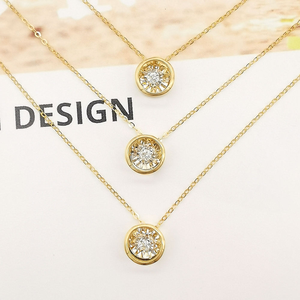AMBER JEWELS Oro Amarillo de 14K, Oro Sólido, Corte Brillante, Claridad VVS2, Diamante Cultivado en Laboratorio, Certificado IGI, Clásico, Unisex, Uso Diario - Product Image 5