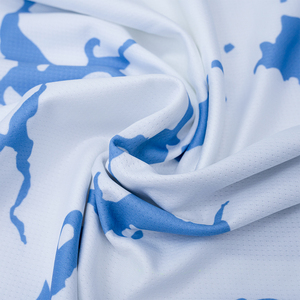 Ensemble de maillot de football pour homme, blanc et bleu camouflage, manches courtes, polyester respirant, toutes saisons, vêtements de sport pour adultes - Product Image 4