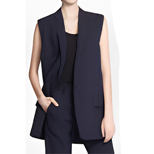 Gilet de sécurité professionnel pour femme, décontracté, en viscose, printemps, avec poches ouvertes sur le devant, fermeture éclair, haute visibilité, réfléchissant, porte-radios, personnalisable - Product Image 3