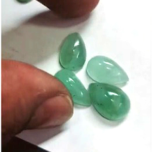 100 Piezas de Esmeralda Natural de 8mm - 20mm, Cabujón Ovalado en Forma de Pera, 316 Quilates, Lote Iroc Sales, Buena Calidad, Cabujón Suelto para Joyería - Product Image 6